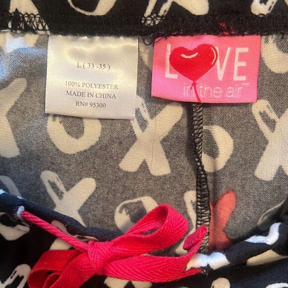 Love In The Air Women's XO Pattern Drawstring Pajama Pants NWOT - Picture 5 of 5